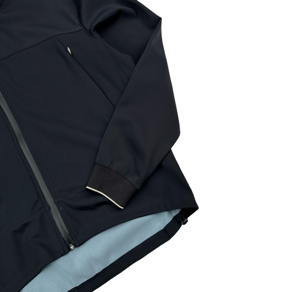CP Company Navy Light Blue Lining Elastane Blend Goggle Jacket - XL