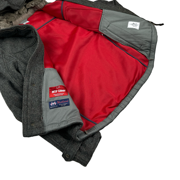 CP Company Grey MTP Liner Tweed Field Jacket - XL