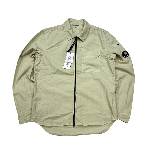CP Company Yellow Button Up Overshirt - Medium