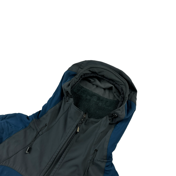 RAB Blue Zipped Water Resistant Soft Shell Fleece Jacket - Large