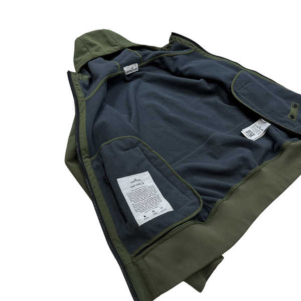 Stone Island 2014 Khaki Soft Shell R Jacket - Small