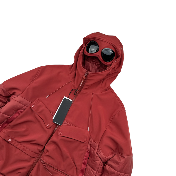 CP Company Red Hybrid Soft Shell Jacket - Large