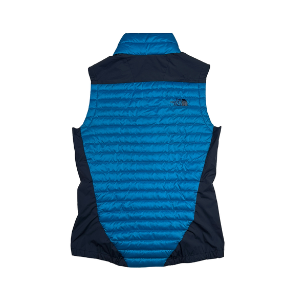 North Face 800 Blue Down Filled/Nylon Puffer Gilet - Small