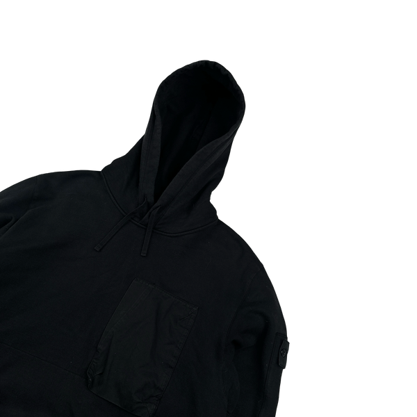 Stone Island 2018 Black Shadow Project Thick Cotton Pullover Hoodie - XL