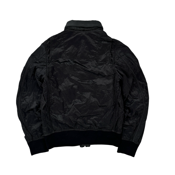 Stone Island 2008 Black Nylon Metal Shimmer Jacket - Small