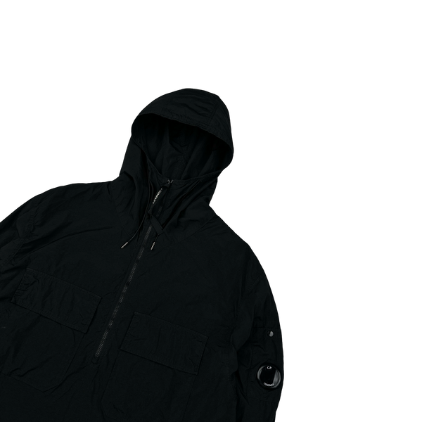 CP Company Black Pullover Cotton Smock Jacket - Small