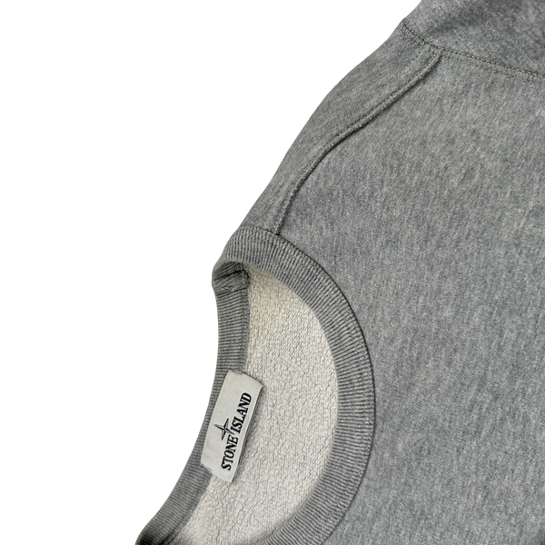Stone Island 2018 Grey Cotton Crewneck - Small
