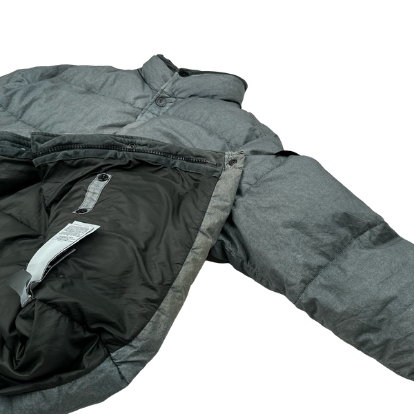 Stone Island 2017 Grey Resin Poplin Down TC Puffer - Medium