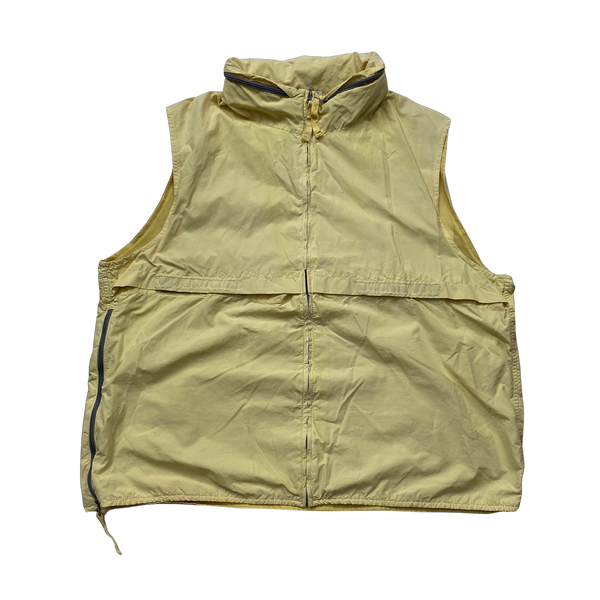 CP Company Lemon Yellow Lightweight Nylon Vest - Small
