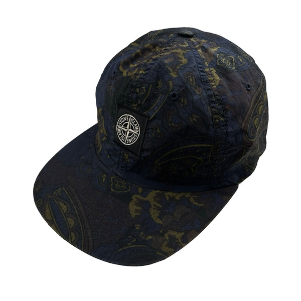 Stone Island x Supreme 2015 Blue Paisley Cap