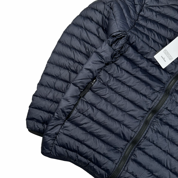 Stone Island 2022 Navy Loom Woven Chambers R Nylon Down TC Jacket