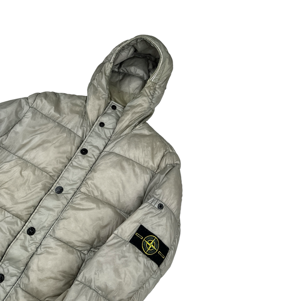 Stone Island 2013 Grey Garment Dyed Puffer Jacket - Medium