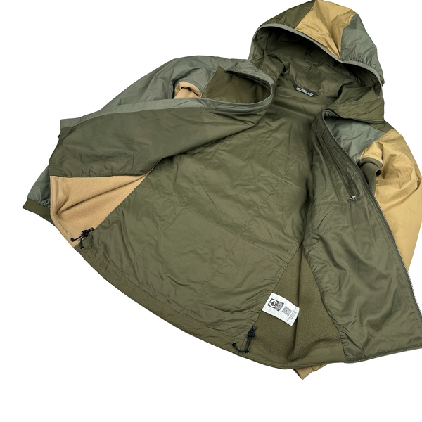 Arcteryx Green/Beige Colour Block Atom LT Hoodie Jacket - Medium