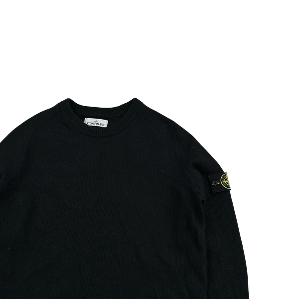 Stone Island 2018 Black Wool Crewneck Jumper - XL