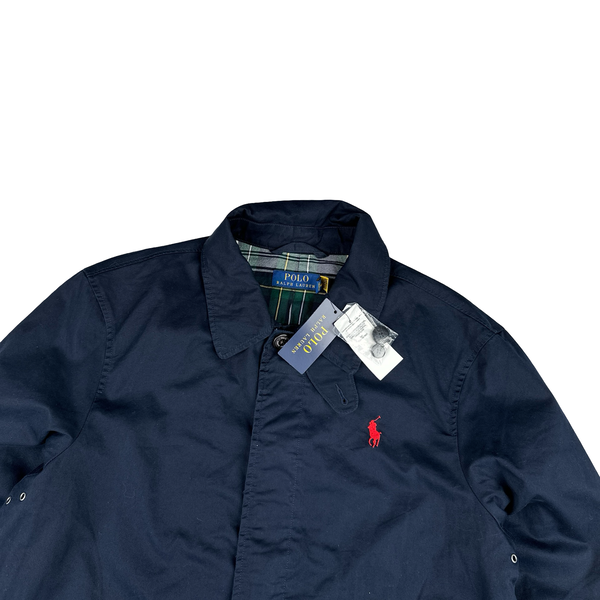 Ralph Lauren Navy Cotton City Walking Jacket - Large