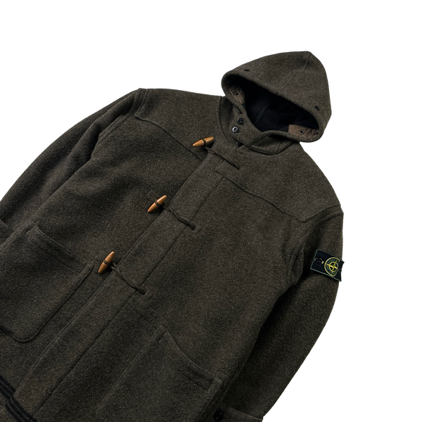 Stone Island 1988 Khaki Montgomery Duffle Coat - Large