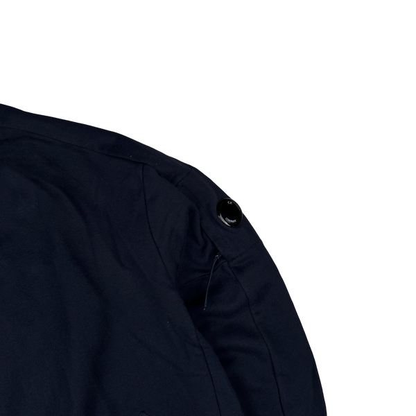 CP Company Navy Cotton Lens Viewer Quarter Zip Pullover - 3XL