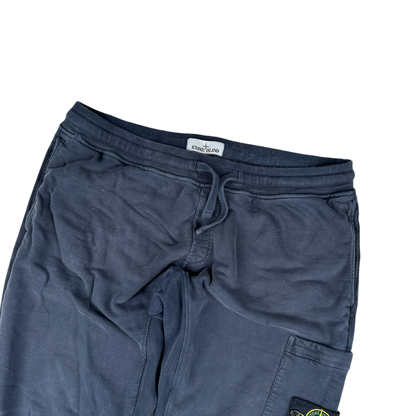 Stone Island Navy Cotton Jogging Bottoms - XL