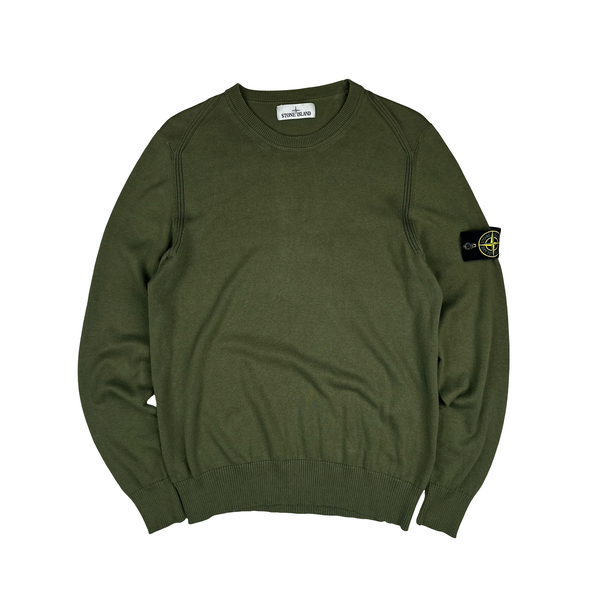 Stone Island 2020 Green Crewneck Knit - Medium