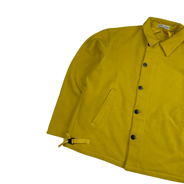 Stone Island AW2000 Yellow Vintage Wool Double Lined Overshirt - XL