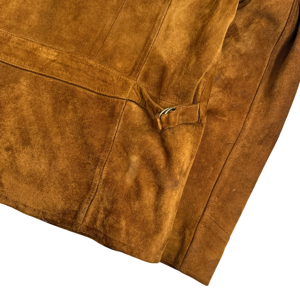 Ralph Lauren Brown Heavyweight Suede Jacket - XL