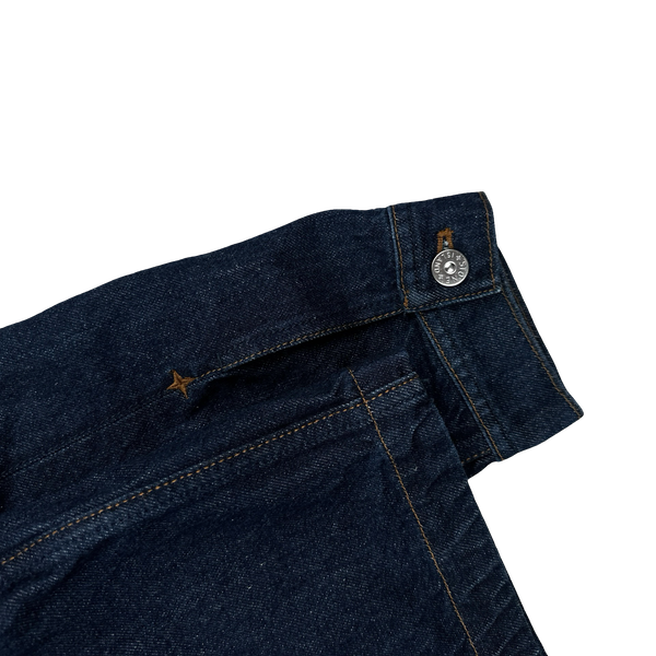 Stone Island 2025 Indigo Denim-Rinsed Collared Jacket - XL