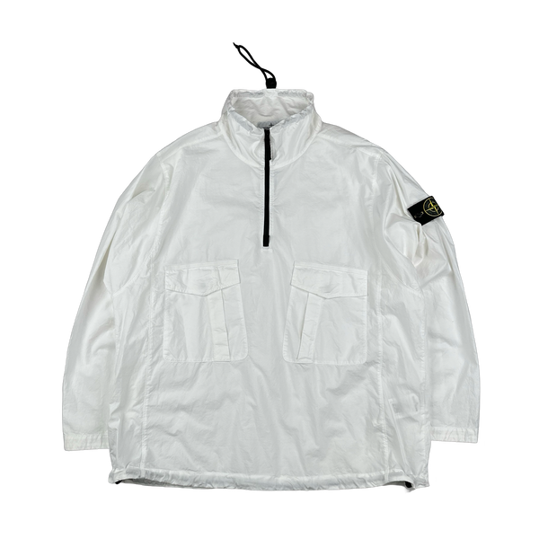 Stone Island 2023 White Cotton Smock Overshirt - XL