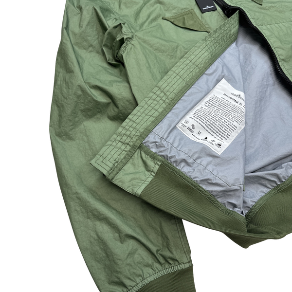 Stone Island 2021 Green Membrana TC 3L Rain Jacket - Medium, XL
