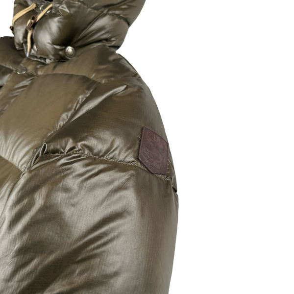Ralph Lauren Brown Down Filled Hooded Puffer Jacket - Small