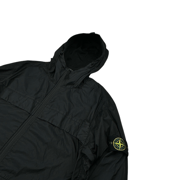 Stone Island 2024 Black Crinkle Reps R-NY Jacket - XL