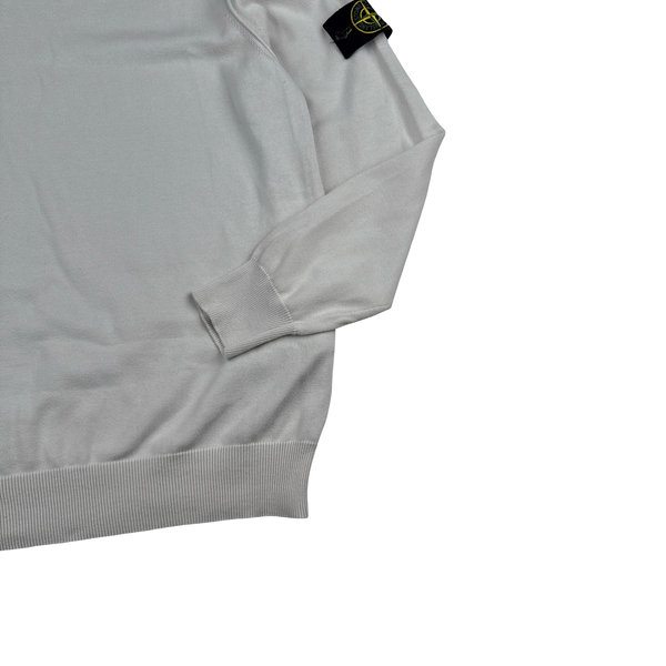 Stone Island 2022 Cream Soft Knit Jumper - Medium