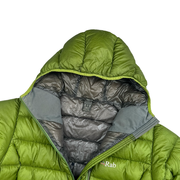 RAB Green Infinity Endurance Down Zipped Puffer Jacket - Large