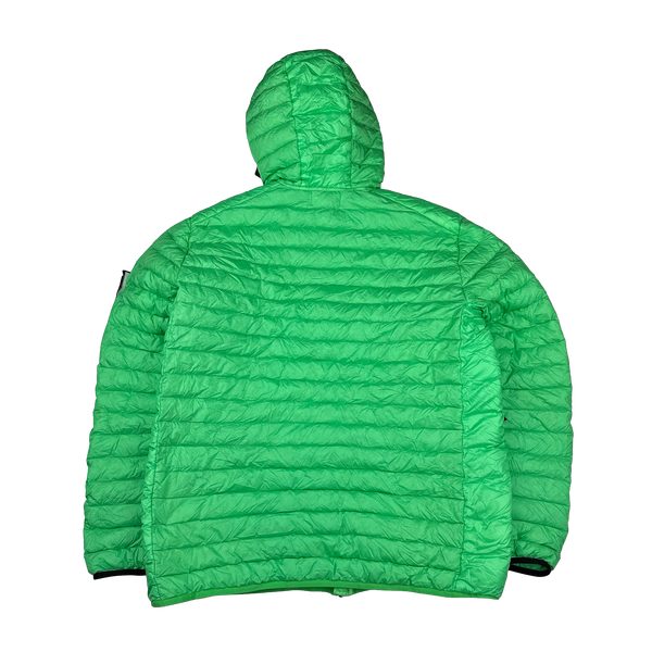 Stone Island 2022 Green Loom Woven R Nylon Down TC Puffer - Large, XL