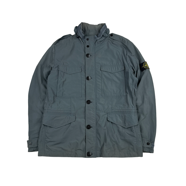 Stone Island 2014 Teal Micro Reps Field Jacket - XXL