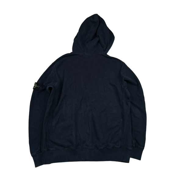 Stone Island 2014 Navy Zipped Hoodie - 3XL