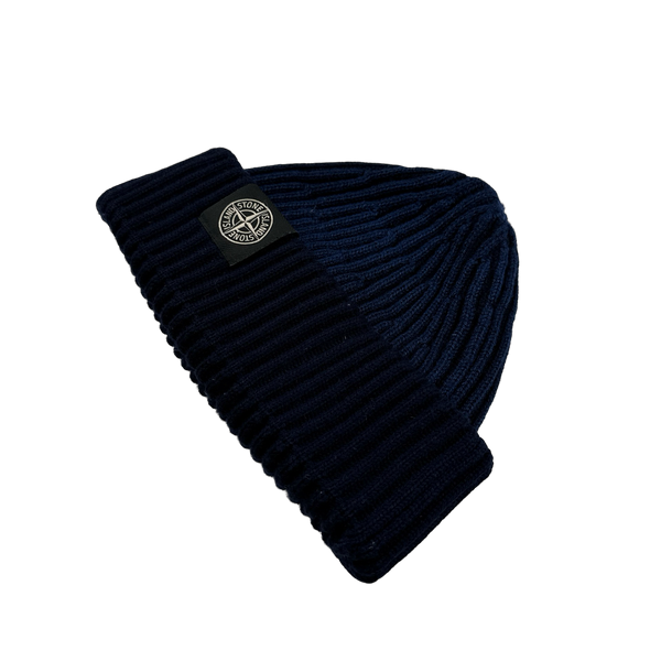 Stone Island 2013 Blue Two Tone Beanie Hat