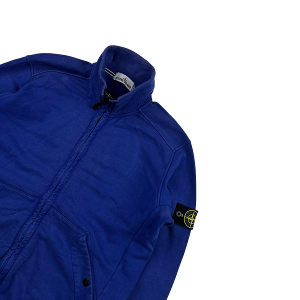Stone Island 2015 Blue Cotton Zipped Track Top - Large