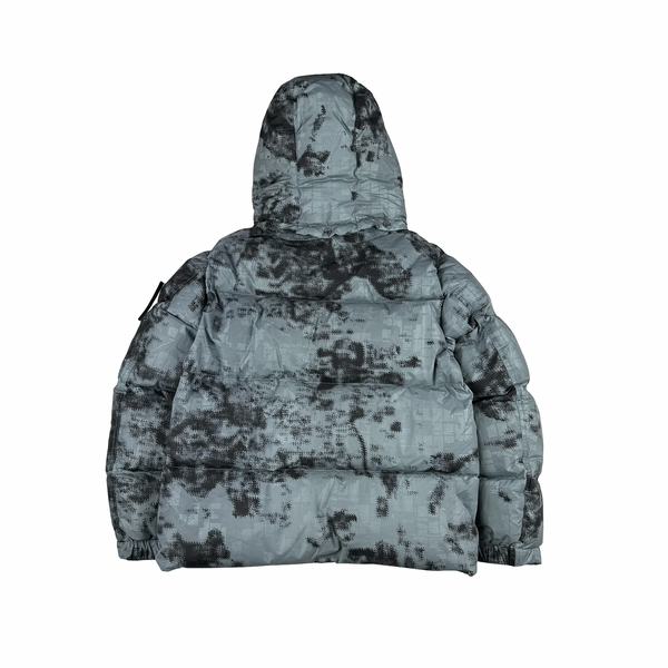 Stone Island 2024 Ice Earth Mapping Camouflage Down Jacket - Large