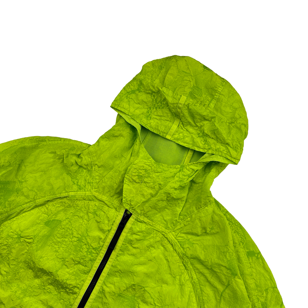Stone Island Shadow Project 2022 Green Waffle Print Econyl Nylon Metal Jacket - Medium
