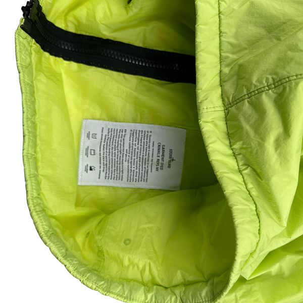 Stone Island 2019 Green Crinkle Reps Padded Jacket - XL