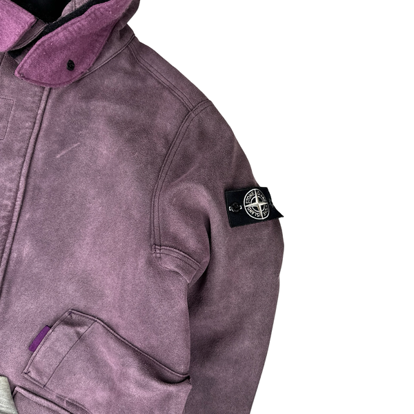 Stone Island 2018 Man Made Suede 4 In 1 Jacket - Large