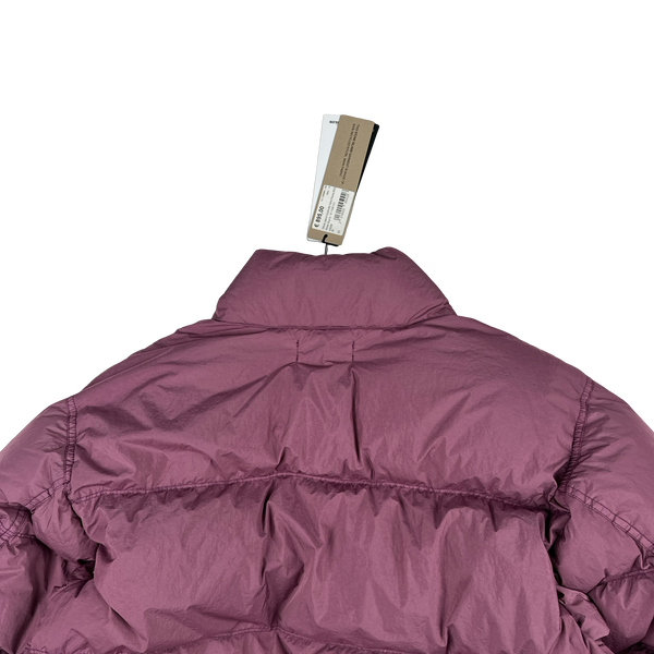 Stone Island 2024 Magenta Crinkle R-NY Down Puffer Jacket - Medium