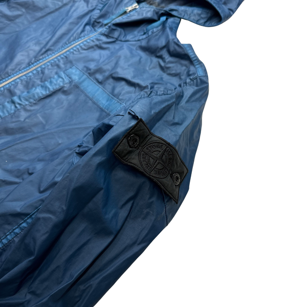 Stone Island Shadow Project Blue Mussola Gommata Parka Cobalt - Large