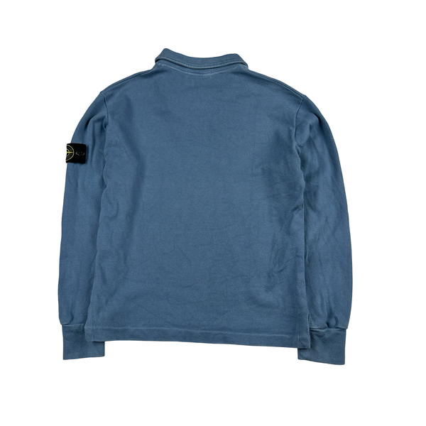 Stone Island 2001 Vintage Quarter Zipped Buttoned Pullover - Small