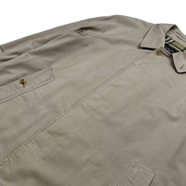 Burberry Nova Check Lined Cotton Long Jacket - Medium