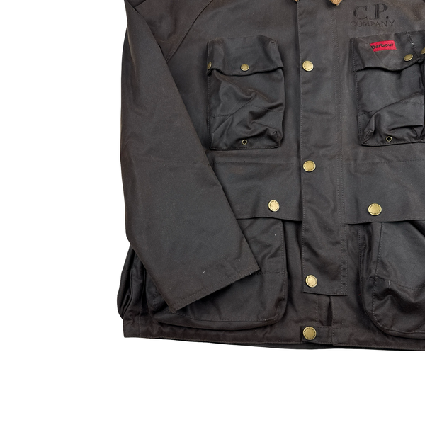 CP Company x Barbour Multi Pocket 500 Mille Waxed Jacket - Medium