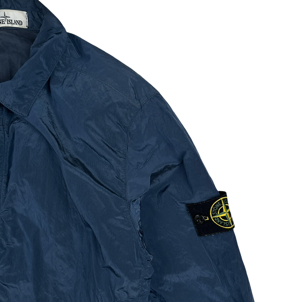 Stone Island 2016 Navy Nylon Metal Cotton Lined Overshirt - Medium