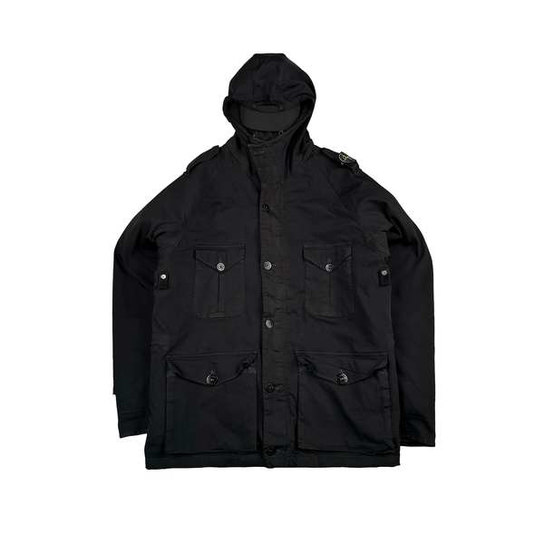 Stone Island 2006 Vintage Dutch Rope Lined Peaked Hood Multi Pocket Jacket - XL