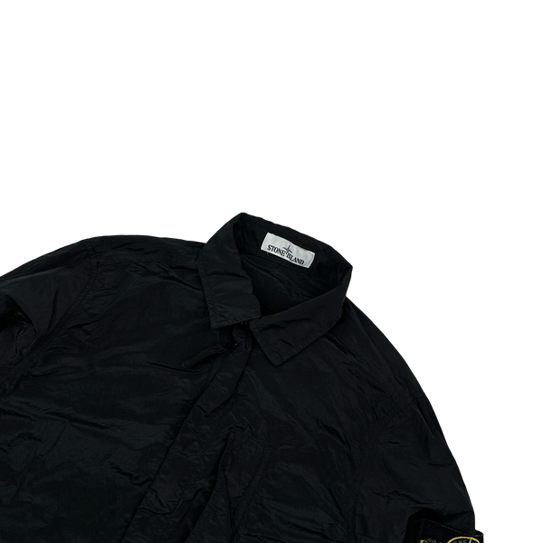Stone Island 2018 Black Nylon Metal Overshirt - Small
