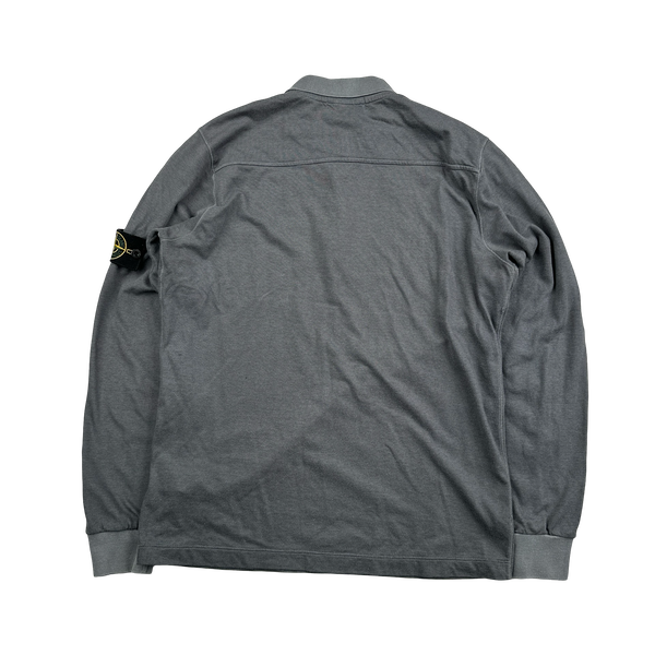 Stone Island 2013 Grey Longsleeved Polo Shirt - Large